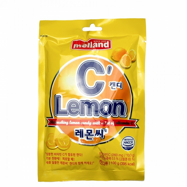 Карамель со вкусом лимона Melland, 100 г