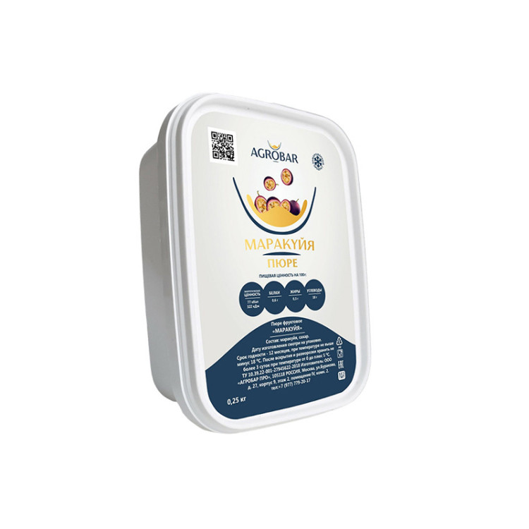 Пюре Маракуйя Agrobar, 250 гр