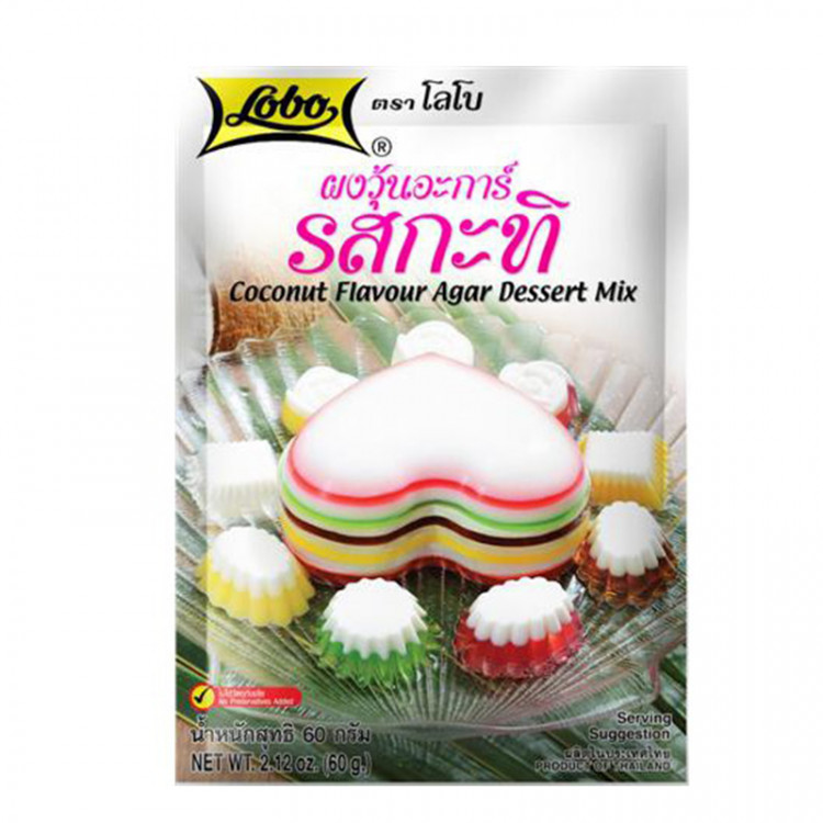 Десерт агар-агар с кокосовыми сливками Lobo, 60 гр