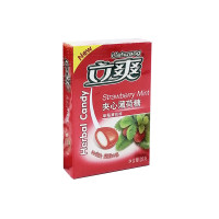 Карамель с мятным наполнителем Клубника Lishuang, 22 г