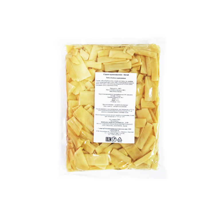 Побеги бамбука Менма маринованные, 1 кг Китай