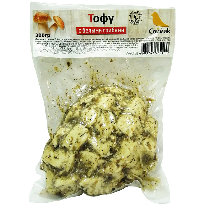 Тофу с белыми грибами, 300 г
