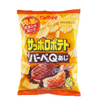 Снеки картофельные со вкусом барбекю Calbee, 80 гр