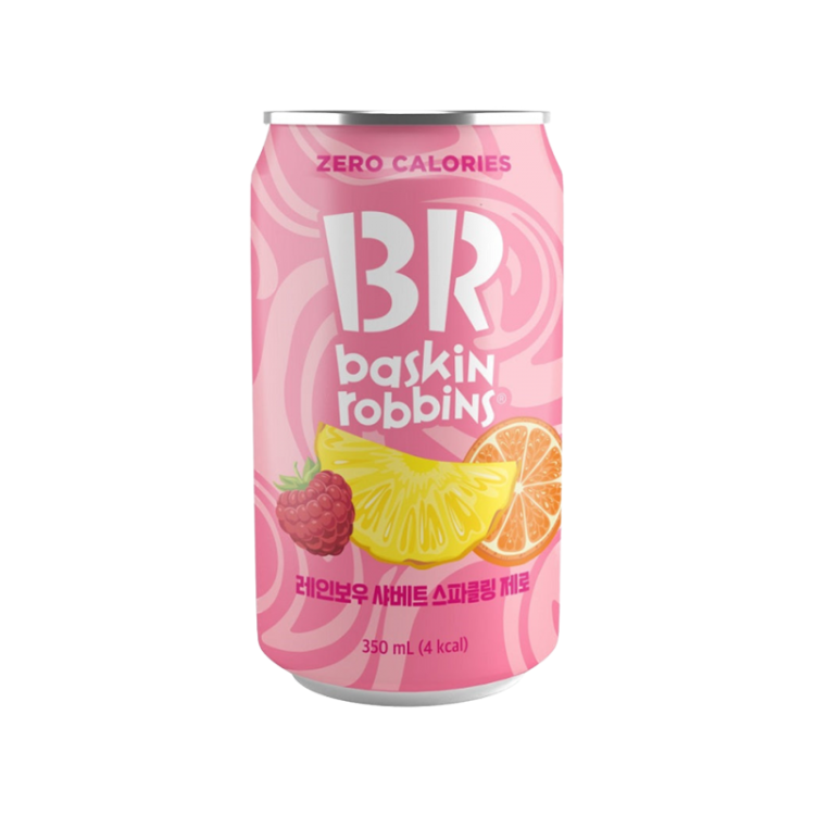 Напиток безалкогольный газированный Baskin Robins Rainbow Sherbet Zero, 350 мл