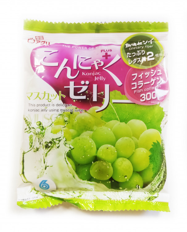 Желе из конняку со вкусом мускатного винограда "Yukiguni Aguri",  96 гр