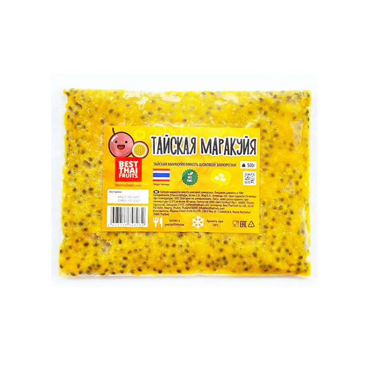 Тайская маракуйя мякоть замороженная Best Thai Fruits, 500 гр