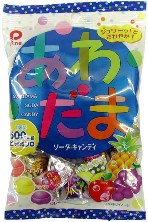 Карамель леденцовая содовая Pine 3 фруктовых вкуса, 120 г