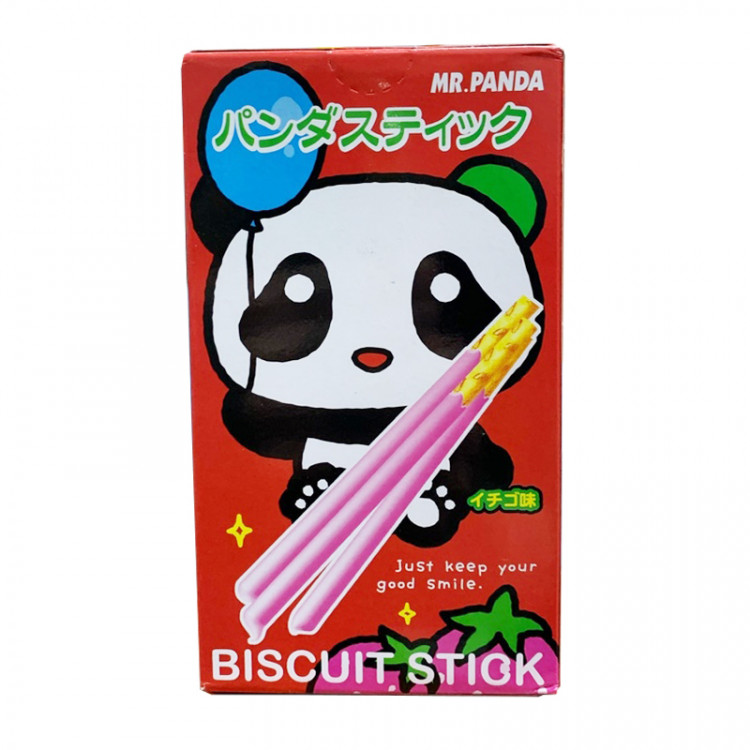 Палочки в клубничной глазури Mr. Panda, 40 г