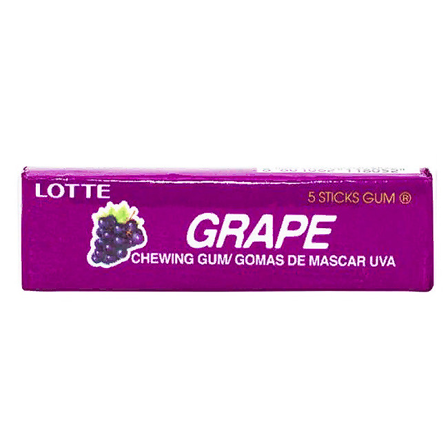 Жевательная резинка Lotte Gum Виноград 12,5 гр