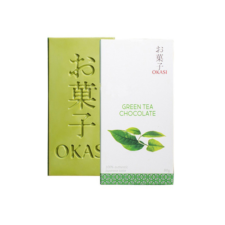 Шоколад с чаем Матча Okasi, 80 гр