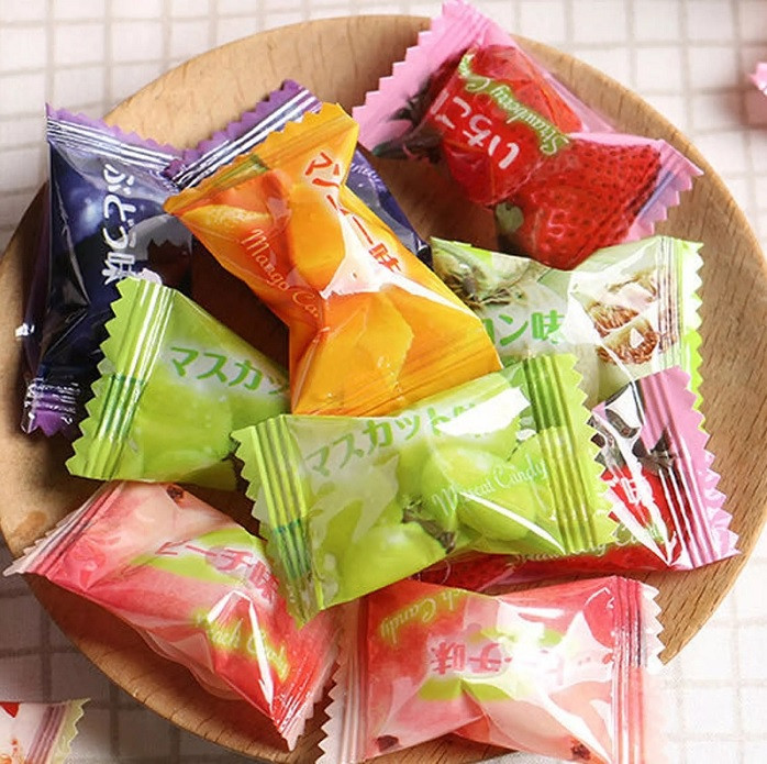 Карамель содовая ассорти из 10 вкусов Ribon, 144 гр