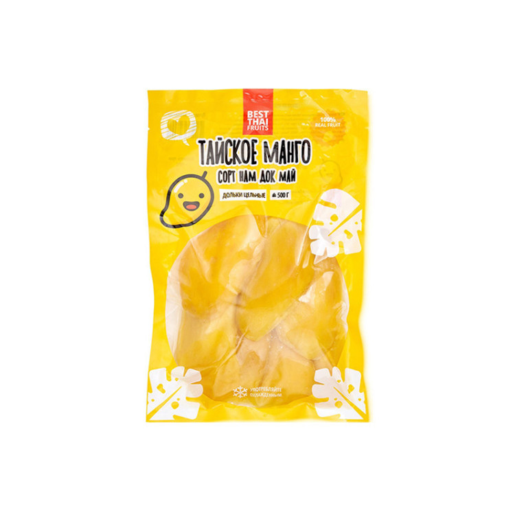 Манго дольки очищенные замороженные Best Thai Fruits, 500 гр