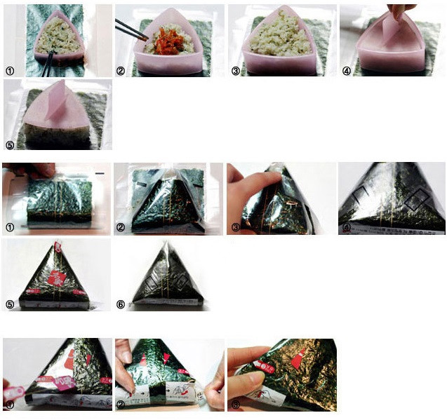 Форма для приготовления онигири с прессом, 1 шт