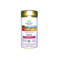 Чайный напиток базиликовый с малиной и персиком, 100 гр