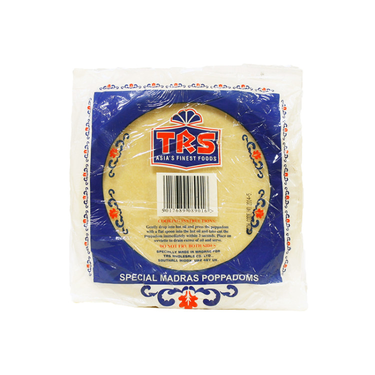Лепешки Мадрас папад простой TRS, 200 гр