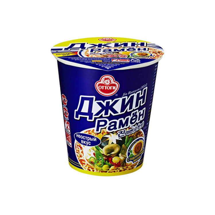 Лапша б\п Джин рамён среднеостр. 65 гр
