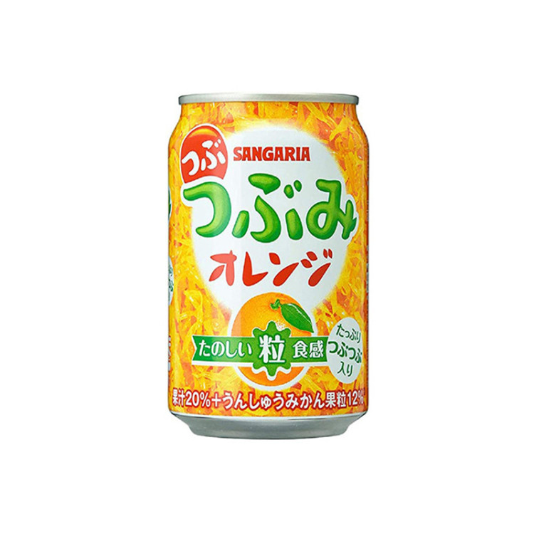 Напиток газированный Апельсиновый с мякотью Sangaria, ж/б 280 мл
