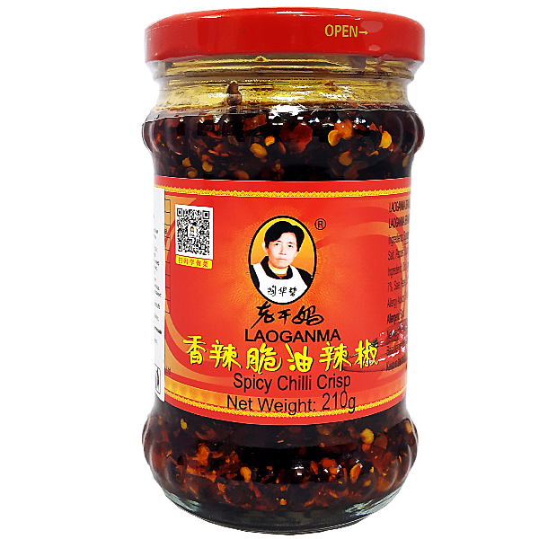 Соус острый с хрустящим перцем чили Spicy Chilli Crips, 210 г