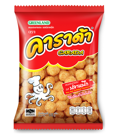 Шарики рисовые с натуральной каракатицей Carada, 38 г