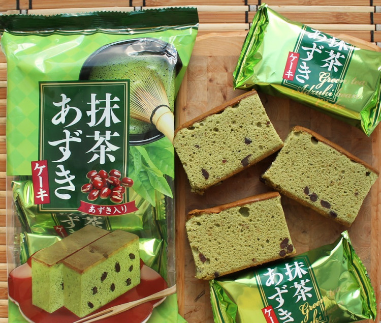 Бисквит с маття и бобами адзуки Tenkeiseika, 110 г,  Япония