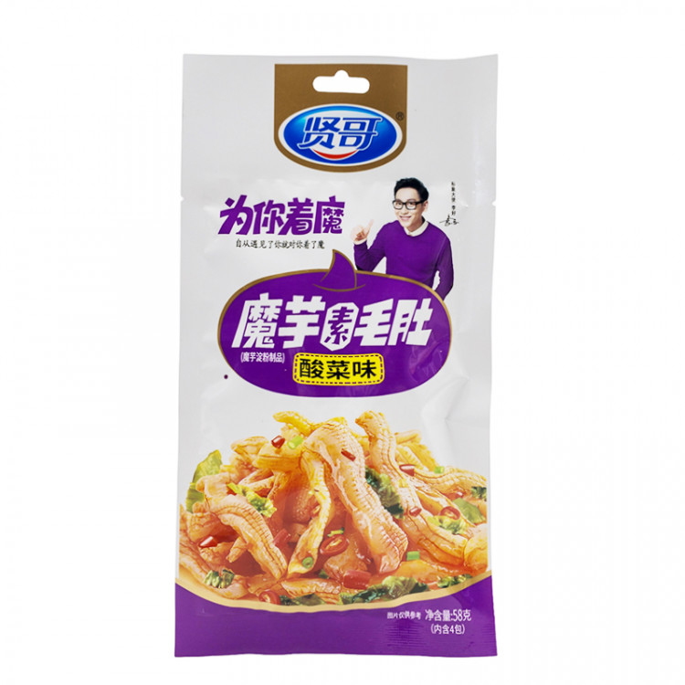 Рубец вегетарианский кисло-острый Xiange, 58 гр