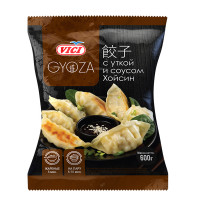 Пельмени гёдза с уткой и соусом хойсин VICI, 600 гр