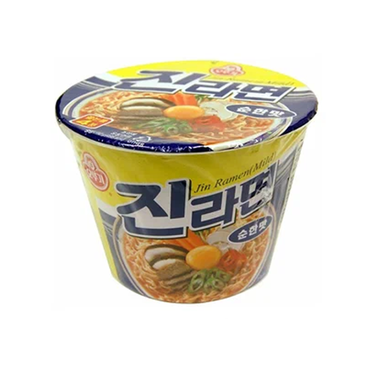 Лапша б\п Джин рамён среднеострый Оттоги, 110 г