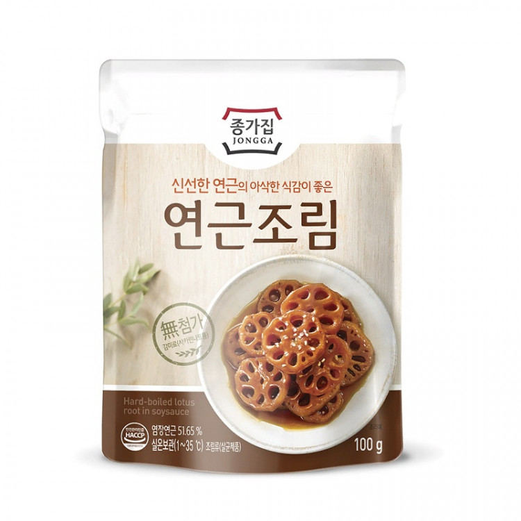 Корень лотоса тушеный в соевом соусе Daesang, 100 гр