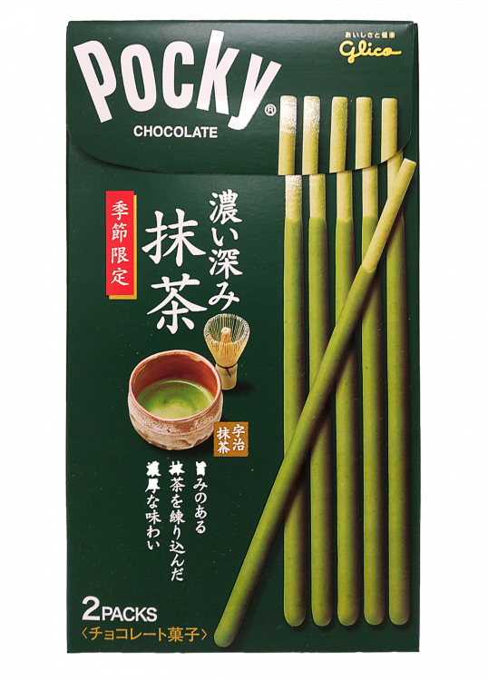 Шоколадные палочки  Поки  "Зеленый чай маття" POCKY  , 66 г
