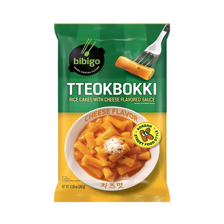 Рисовые палочки Токпокки с сырным соусом Bibigo CJ 360 г