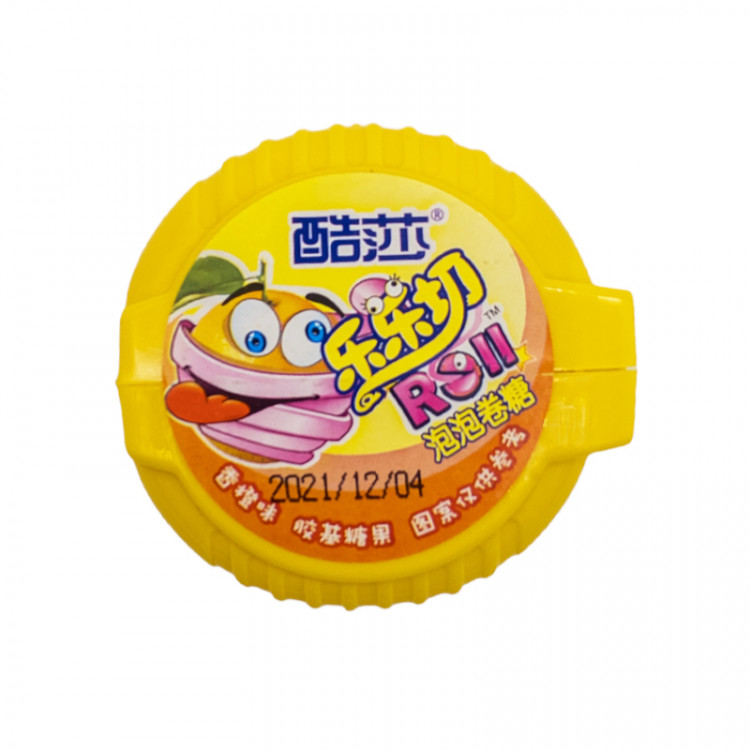 Жевательная резинка лента Roll (желтый), 16 гр