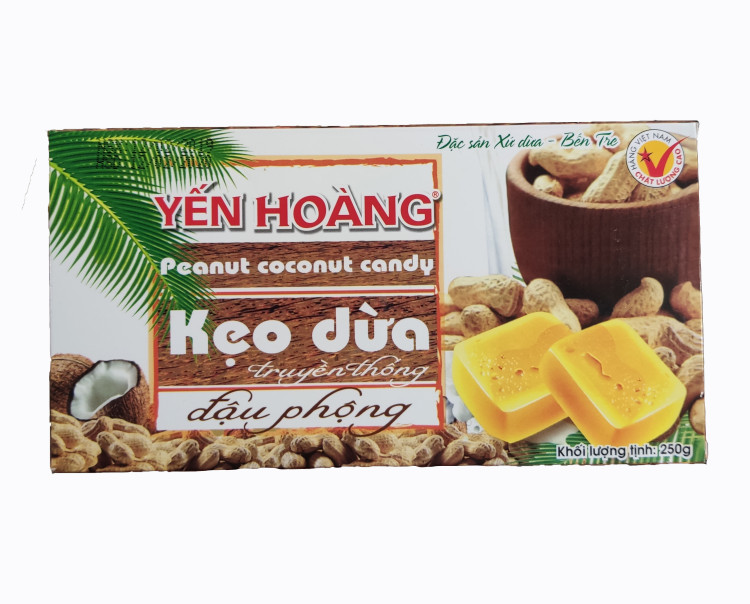 Ириски кокосовые со вкусом арахиса, 250 гр