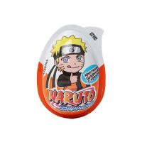 Хрустящие шарики с кремом и коллекционной игрушкой в капсуле в форме яйца "Naruto Shippuden", 15 гр