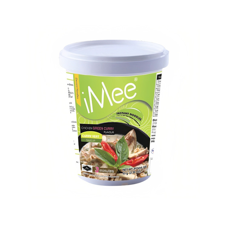 Лапша б\п зеленый карри с курицей I Mee, 65 г