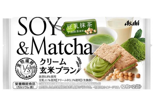Печенье со вкусом матча и соевого молока Asahi, 36 гр