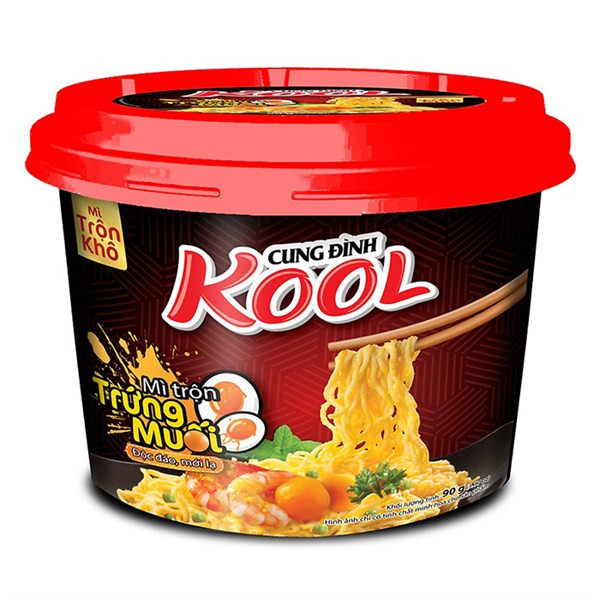 Лапша б\п Kool с соленым яйцом, 90 гр чашка