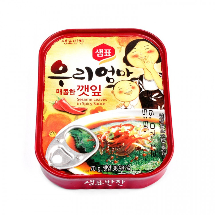 Кунжутные листья в остром соусе 70гр