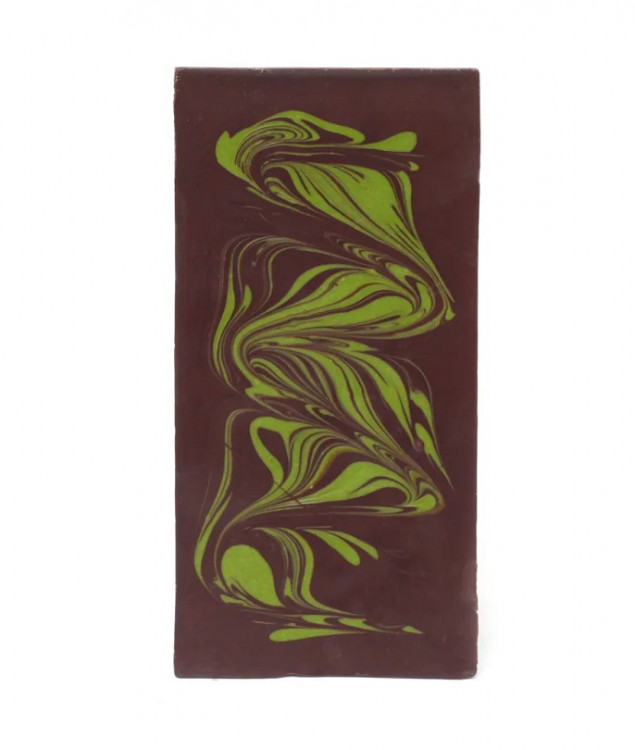 Шоколад темный и белый с чаем матча Okasi Signature 61%, 85 гр