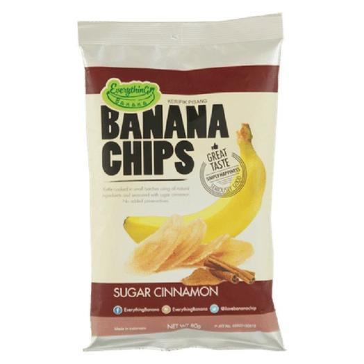 Чипсы банановые с корицей Everything, 80 гр