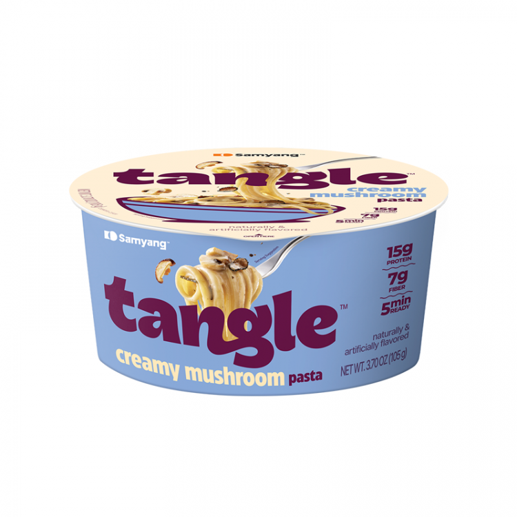 Лапша б/п со сливочным соусом и грибами Tangle Samyang, (Big Bowl) 105 г