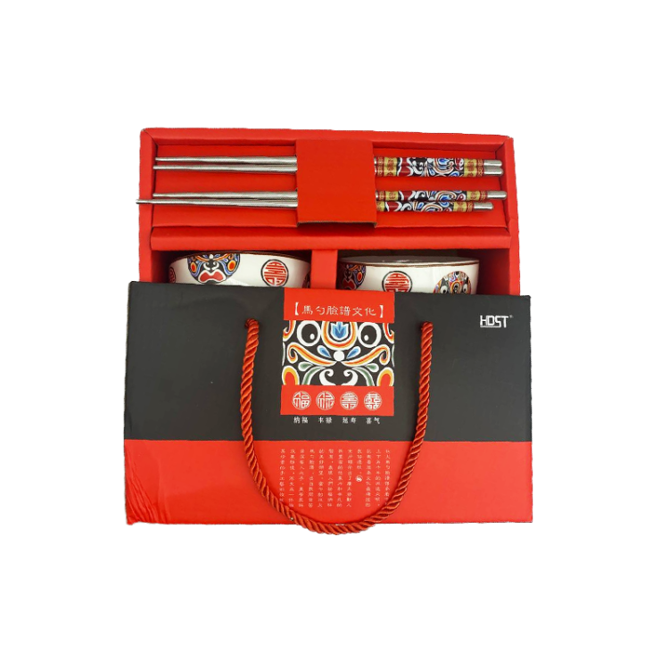 Подарочный набор ДАРУМА пиалы и палочки, по 2 предмета