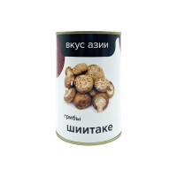 Грибы Шиитаке консервированные, "Вкус Азии", 400 г, Китай