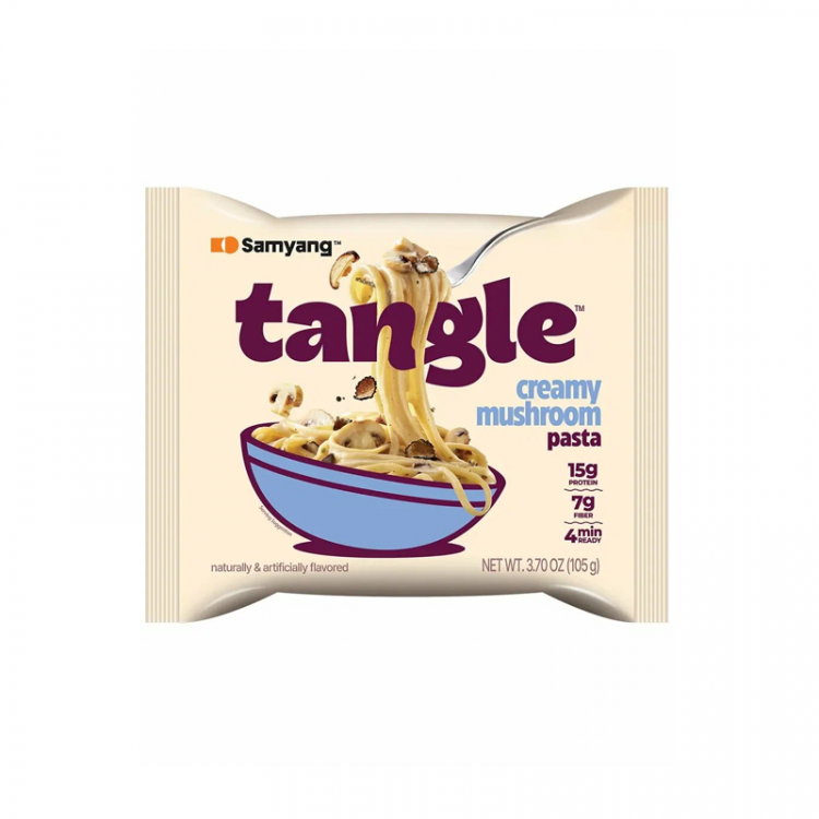 Лапша б/п со сливочным соусом и грибами Tangle Samyang, (м/у) 105 г