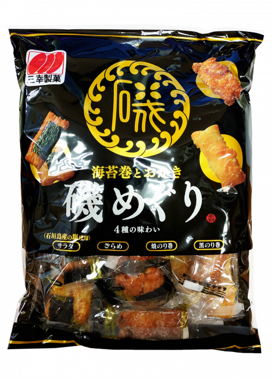 Жареное  рисовое печенье  со вкусом бульона из тунца и комбу, 106,4 гр