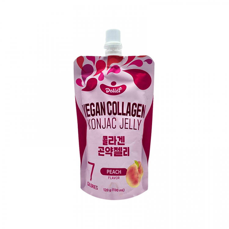 Желе из конняку с коллагеном со вкусом персика DELIEF, 120 г