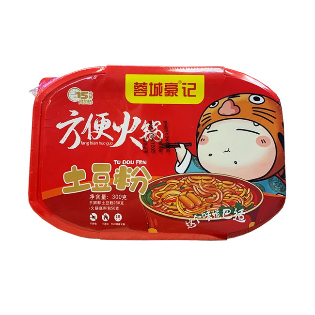 Лапша самозаваривающаяся с сосисками острая, 300 г