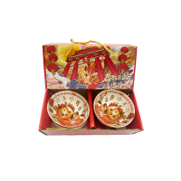 Подарочный набор ДРАКОН  пиалы и палочки, по 2 предмета