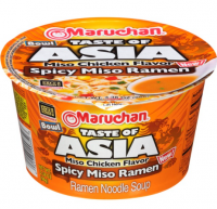 Лапша б\п Маручан Боул Тэйст азиатский с мисо, 96 гр