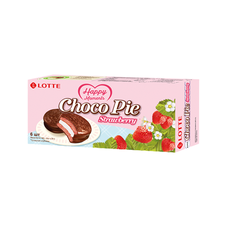 Пирожное Choco Pie со вкусом клубники 168 г