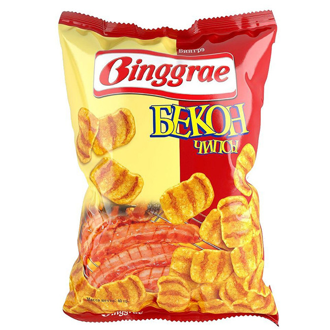 Чипсы Binggrae Бекон, 40 гр